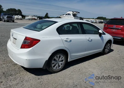 2012 Honda Civic Lx z USA, uszkodzony, nr VIN 2HGFB2F57CH328844